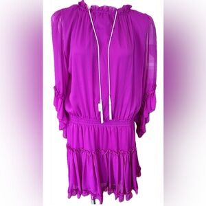 Gianni Bini Ruffled Mini Dress Sz XL